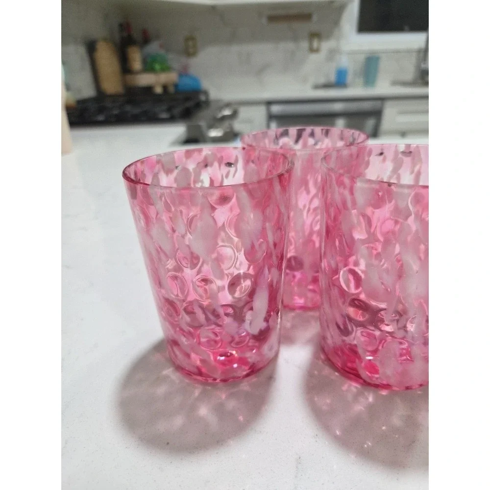 EAPG EARLY GLASS NORTHWOOD SPATTER AND COIN DOT TUMBLER‎ c.1889